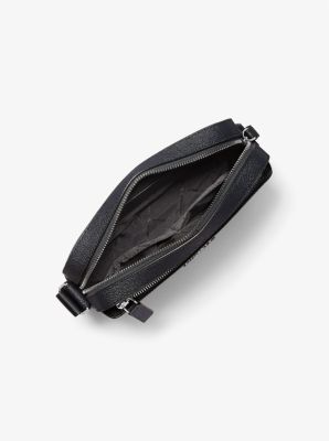 Michael Kors Men's Hudson Logo Utility Crossbody Bag - Black - Messenger