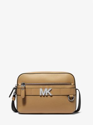 Mk Hudson Pebbled Leather Crossbody Bag - Dove - Michael Kors