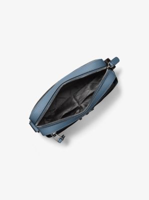 Borsa Utility a tracolla Hudson in pelle martellata in DENIM | Michael Kors