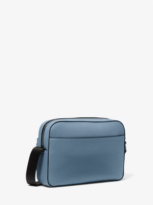 Borsa Utility a tracolla Hudson in pelle martellata in DENIM | Michael Kors