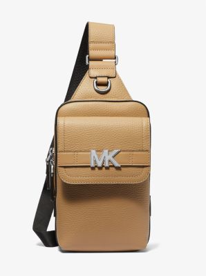 Michael Kors Hudson Pebbled Leather Crossbody Bag - ShopStyle