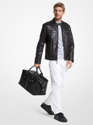 Astor Studded Leather Duffel Bag image number 3