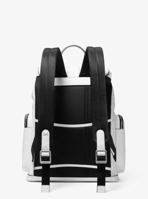 Hudson Signature Logo and Leather Cargo Backpack | Michael Kors