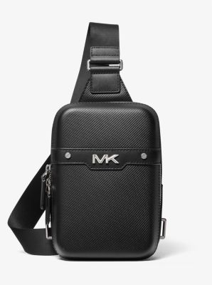 Varick Medium Textured Leather Sling Pack image number 0