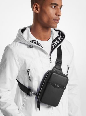 Varick Medium Textured Leather Sling Pack image number 3