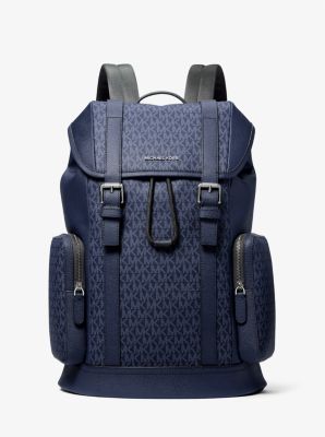 Michael Kors MK Rucksack Hudson Mit Signature-Logomuster - Blau