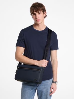 Besace Edison de taille moyenne en cuir saffiano