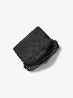 Ezra Mini Pebbled Leather Crossbody Bag in BLACK | Michael Kors