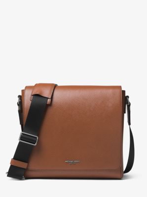 Harrison Medium Leather Messenger Bag 