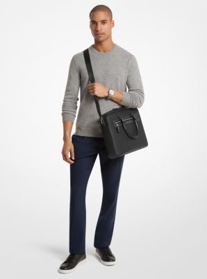 Jet Set Pebbled Leather Briefcase