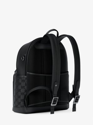 Sac &agrave; dos Jet Set de taille moyenne en cuir grain&eacute; et grav&eacute; &agrave; logo in NOIR | Michael Kors