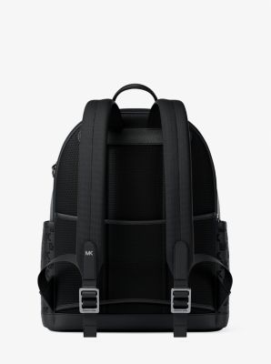 Sac &agrave; dos Jet Set de taille moyenne en cuir grain&eacute; et grav&eacute; &agrave; logo in NOIR | Michael Kors