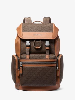 MK Rucksack Jet Set Mit Signature-Logomuster - Braun
