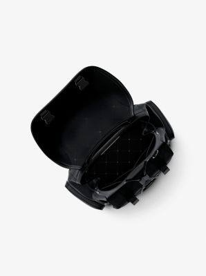 Jet Set Pebbled Leather Backpack in BLACK | Michael Kors