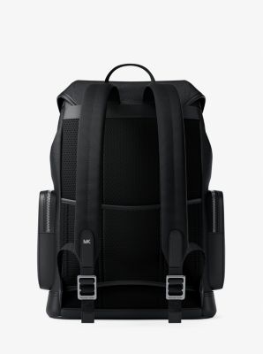 Jet Set Pebbled Leather Backpack in BLACK | Michael Kors