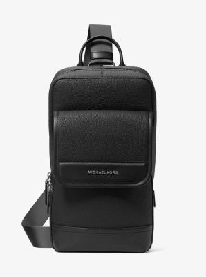 Jet Set Pebbled Leather Sling Pack