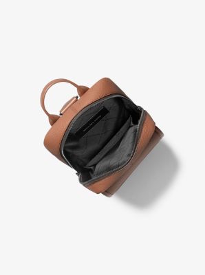Jet Set Pebbled Leather Sling Pack in LUGGAGE | Michael Kors