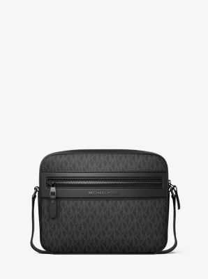 Jet Set Signature Logo Crossbody Bag in BLACK | Michael Kors