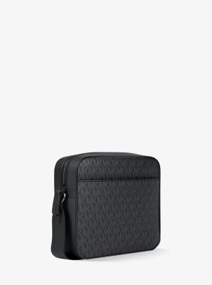 Jet Set Signature Logo Crossbody Bag in BLACK | Michael Kors