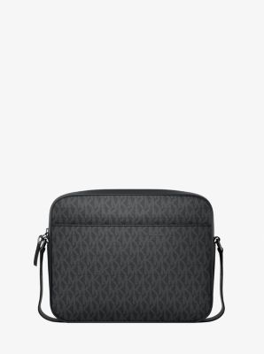 Jet Set Signature Logo Crossbody Bag in BLACK | Michael Kors
