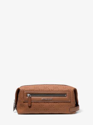 Jet Set Logo Embossed Leather Travel Kit