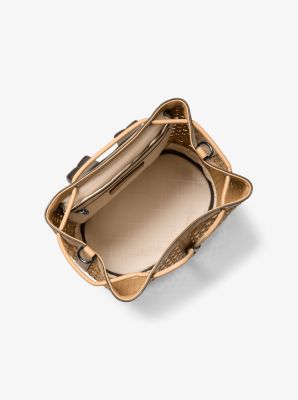 Mochila Whitley mediana tejida a mano in CACAHUETE | Michael Kors