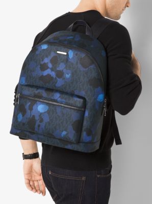 Michael kors clearance blue camo backpack