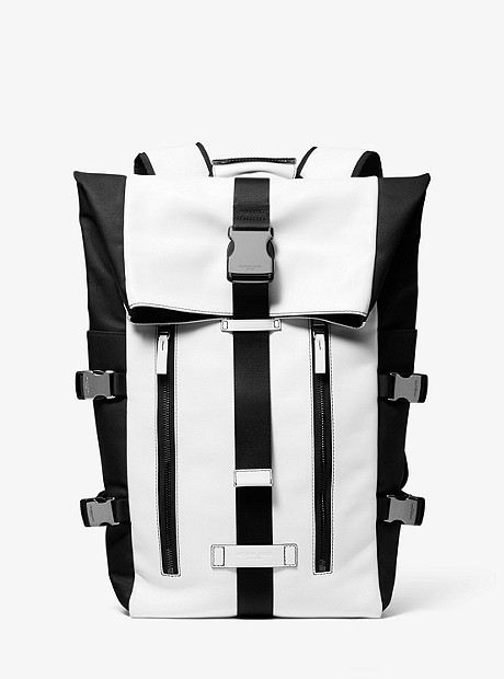 Aiden Leather Backpack - WHITE - 33S9LAEB3T