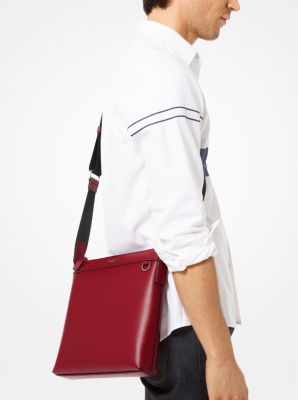 Sac &agrave; bandouli&egrave;re Harrison en cuir &agrave; grain crois&eacute;