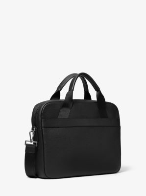 pebbled leather briefcase