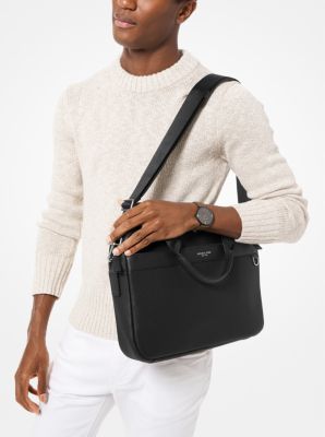 Greyson Slim Pebbled Leather Briefcase | Michael Kors