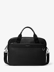 Greyson Slim Pebbled Leather Briefcase - BLACK - 33S9MGYA2L