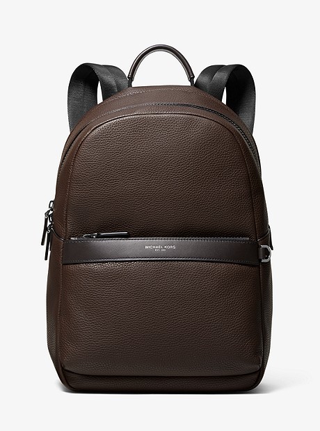 Greyson Pebbled Leather Backpack - BROWN - 33S9MGYB2L