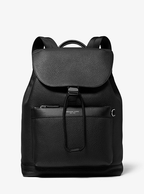 Greyson Pebbled Leather Backpack - BLACK - 33S9MGYB6L