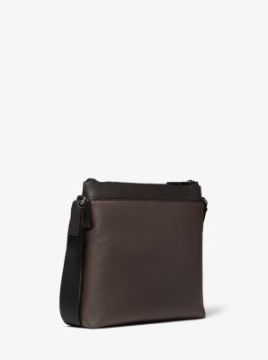Greyson Pebbled Leather Messenger Bag