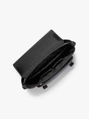 Greyson Pebbled Leather Messenger Bag