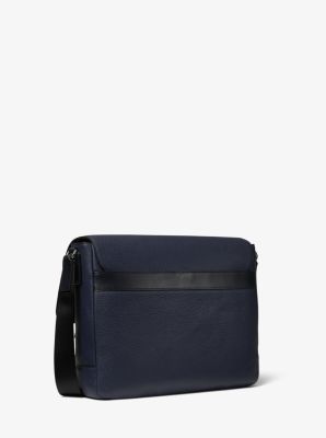 Greyson Pebbled Leather Messenger Bag