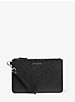 Medium Embossed Leather Slim Pouch image number 0