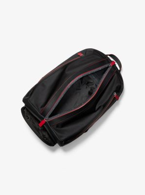 michael kors logo tape backpack