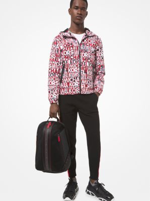 Greyson Logo Tape Mixed-Media Backpack