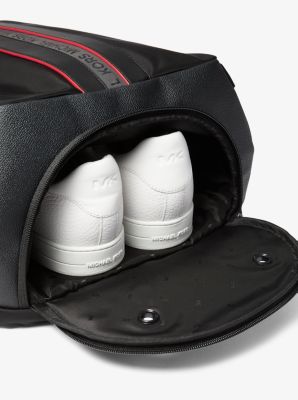 Greyson Logo Tape Mixed-Media Backpack