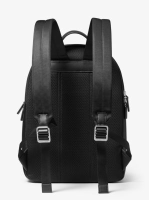 Sac &agrave; dos Greyson en cuir &agrave; rayures et &agrave; logo