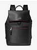 Hudson Logo and Crossgrain Leather Backpack image number 0