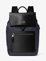 Hudson Logo and Crossgrain Leather Backpack - ADM/VIN INDI - 33U0LHYB2B