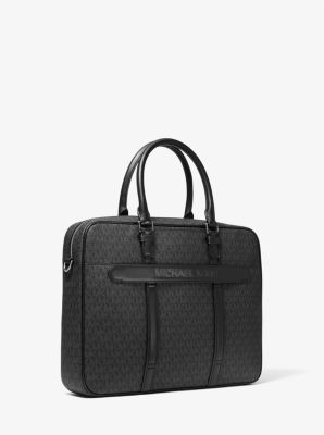 Hudson Logo and Leather Briefcase image number 2
