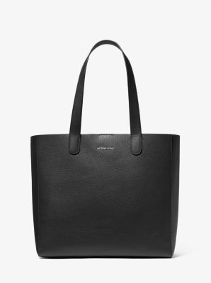 Michael Kors Gray Leather Tote Bag