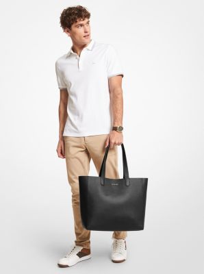 Hudson Pebbled Leather Tote Bag