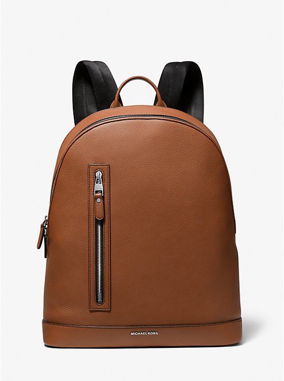Hudson Slim Pebbled Leather Backpack image number 0
