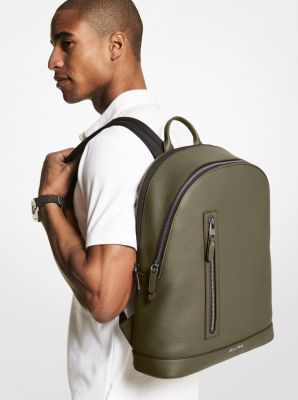 Hudson Slim Pebbled Leather Backpack