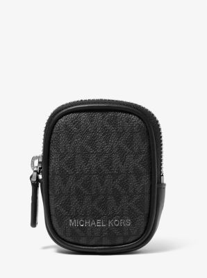 Michael Kors Hudson Leather And Signature Logo Camera Bag